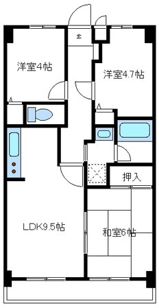 グランドール井上の物件間取画像
